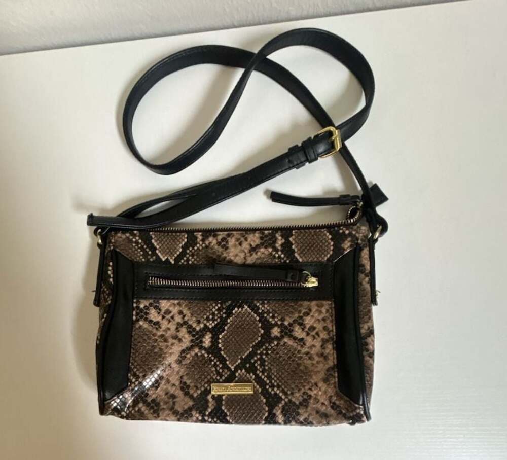 Enzo Angiolini Women's Snake Embossed Crossbody Bag